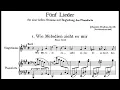 Johannes Brahms - 5 Lieder, Op. 105 (1886-88) Score-video