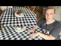 Smiry Round Picnic Tablecloth Elastic Waterproof Fitted Vinyl Tablecloths for 45 -56 Tables Flann