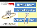 How to draw a quick solitaire ring