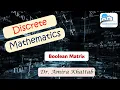 Discrete Mathematics Boolean Matrix Operations