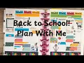 Plan With Me Classic Happy Planner First Day of School