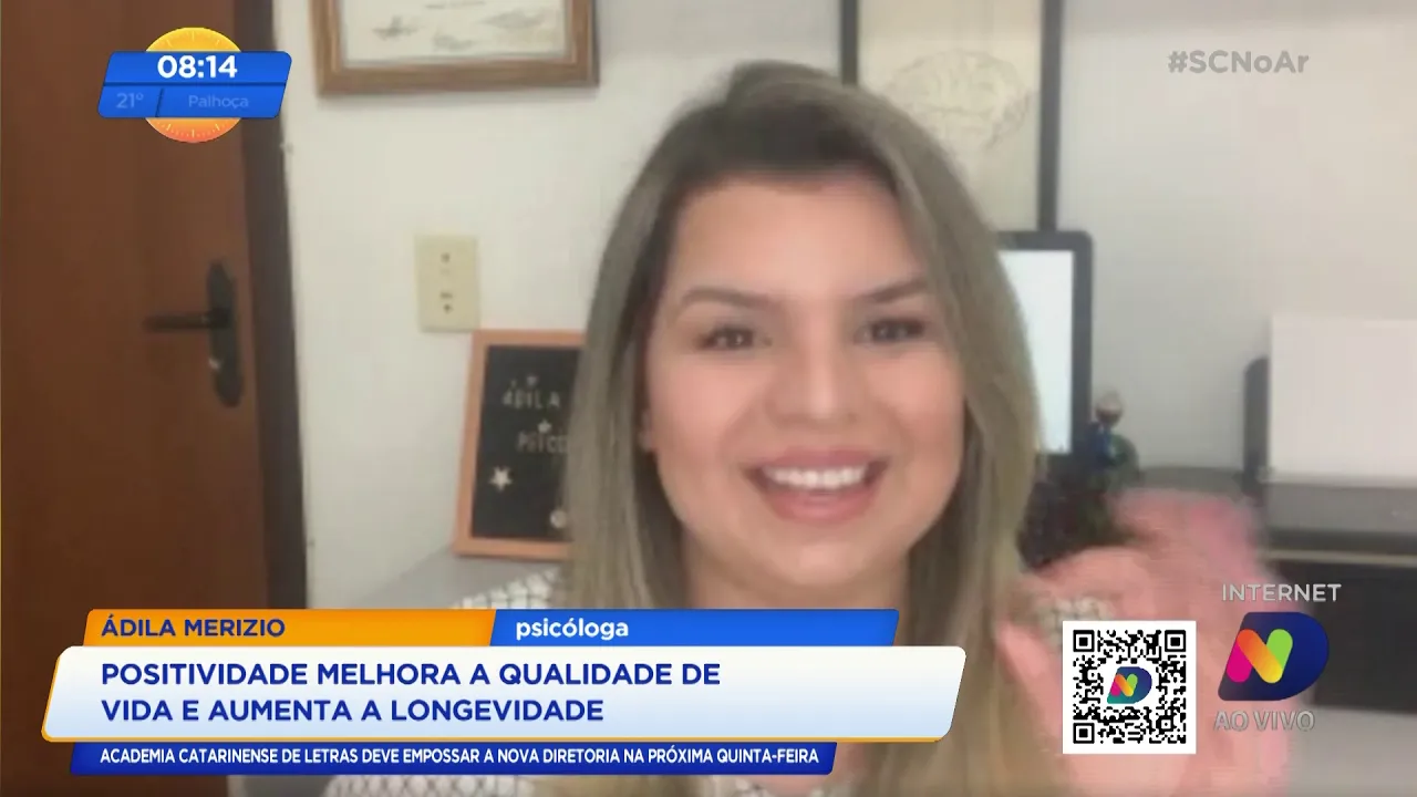 Psicóloga Ádila Merizio fala sobre a positividade como um estilo de vida