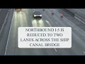 A look at the closure of northbound lanes of I-5 across the Ship Canal Bridge