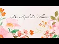 Celebrating the Life of Ms April D Williams