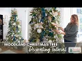 Woodland Christmas Tree Decorating Tutorial Neutral Christmas Decor