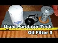 Purolator Tech Oil Filter TL20195 Used From A Mercury Sable