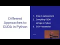 CUDA in your Python Effective Parallel Programming on the GPU