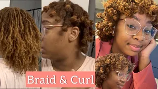 Download Braid \u0026 Curl Tutorial on DIY Microlocs | THIS STYLE CAN LAST FOR WEEKS! No Heat or rollers! MP3