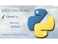 Python Object Oriented Instance Methods