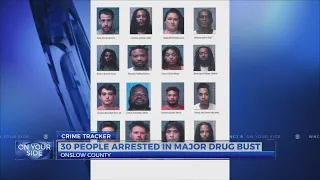 30 suspects arrested 12 wanted in Onslow County drug bust