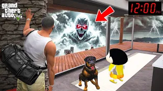 Shinchan And Franklin Found Evil Cloud Ghost Inside Their House In GTA 5  Shinchan And Franklin Found Evil Cloud Ghost Inside Their House In GTA 5