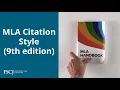 MLA Citation Style 9th edition for Articles