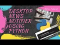 Desktop News Notifier using Python