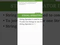 String Operator in JavaScript