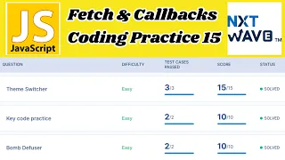 Fetch Callbacks Coding Practice - 15 Answers JavaScript NxtWave CCBP 4 0