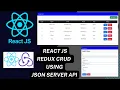 React JS REDUX crud actions using JSON-SERVER API React redux crud actions React Redux tutorial