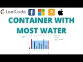 Container With Most Water Facebook Amazon coding interview question Leetcode 11