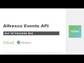 Alfresco Events API with Java SDK aka Out of Process SDK