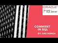 Comments in SQL in Hindi By Anu Monga