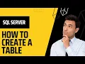 SQL Server 02 How to Create a Table Insert Update Delete Ordering and Filtering