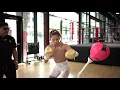 SENIESA ESTRADA RYAN GARCIA OSCAR DE LA HOYA TEAM UP W FIERCE REFLEX FOR BREAST CANCER AWARENESS