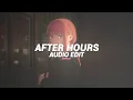 Download Lagu after hours - the weeknd [edit audio]