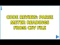 Code Review Parse meter readings from CSV file