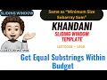 Get Equal Substrings Within Budget Classic Sliding Window Leetcode 1208 codestorywithMIK