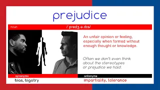 P R E J U D I C E - WORD OF THE DAY