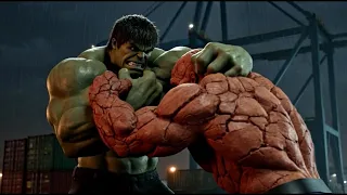 hulk vs the thing brute strength war