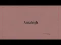 Tim Hicks - Annaleigh (Lyrics)