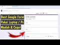Download Lagu Cara Membuat Google Form Di Laptop / PC