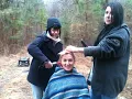 Behind the scenes of "The Man In The Maze" actress Liana Werner-Gray