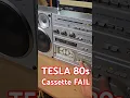 Download Lagu 80s Vintage TESLA Radio Cassette Recorder - Tape Sound Test FAILED Jumbo Boombox Ghettoblaster FAIL