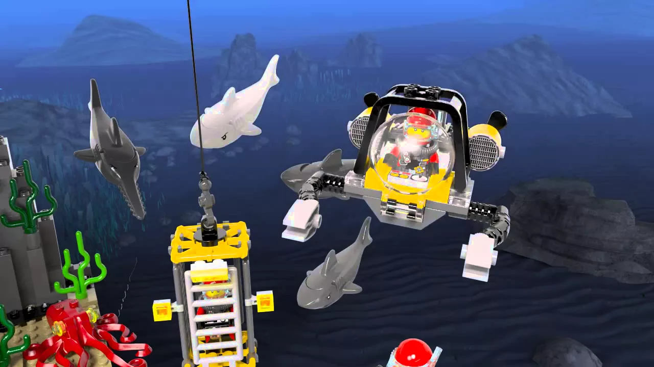 I Built a HUGE Lego Railway - Up Stairs & Underwater!