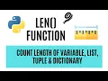 How to Use len in Python Find Length of List Tuple String Urdu Tutorial