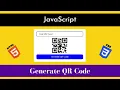How to Generate QR Code using JavaScript with QR Code API
