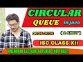 Circular Queue in Java ISC Class 12 Computer Science One Shot Explanation Full Concept Program