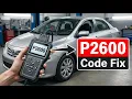 How To Fix P2600 Code - Electric Coolant Pump A Open Circuit