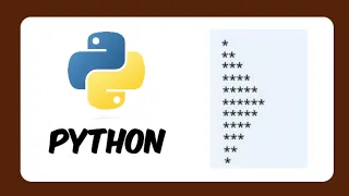 How to print Diamond shaped star pattern using python python tutorial for beginners pattern