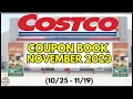NOVEMBER Costco Coupon Book Grocery Deals Valid -