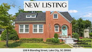 Downtown Lake City SC Home for Sale 2 Bedroom 2 Bathroom Walkable Location