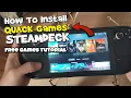 How To Install QUACK Games to STEAM DECK Free Games for your Steamdeck Tutorial