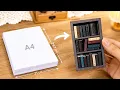 DIY Mini Bookshelf from A4 Paper Make Tiny Books That Really Open FREE Printable Template