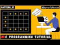 Pattern program 37 in C Language in Hindi C Alphabet Star Pattern C Programming Tutorial