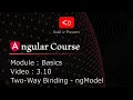Angular Course 3 10 Two-Way Binding - ngModel