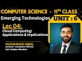 Cloud Computing Applications Implications Explained 1st Year CS Chapter 6