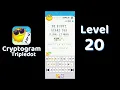 Cryptogram Tripledot Level 20 Answer SolutionGuruji