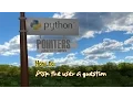 Python Pointers how to ask the user a question