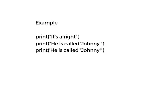 Python Strings Quotes Inside Quotes